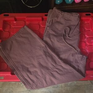 RSQ Womens Wideleg Cargo Pants In Mocha Brown/Mauvey Color